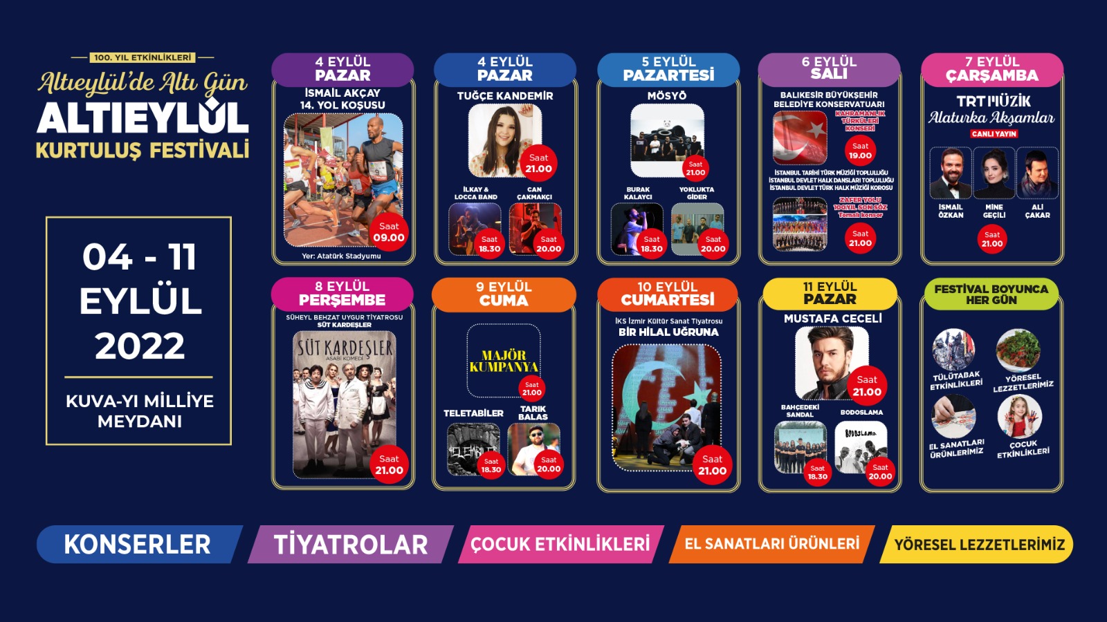 ALTIEYLÜL KURTULUŞ FESTİVALİ BAŞLIYOR