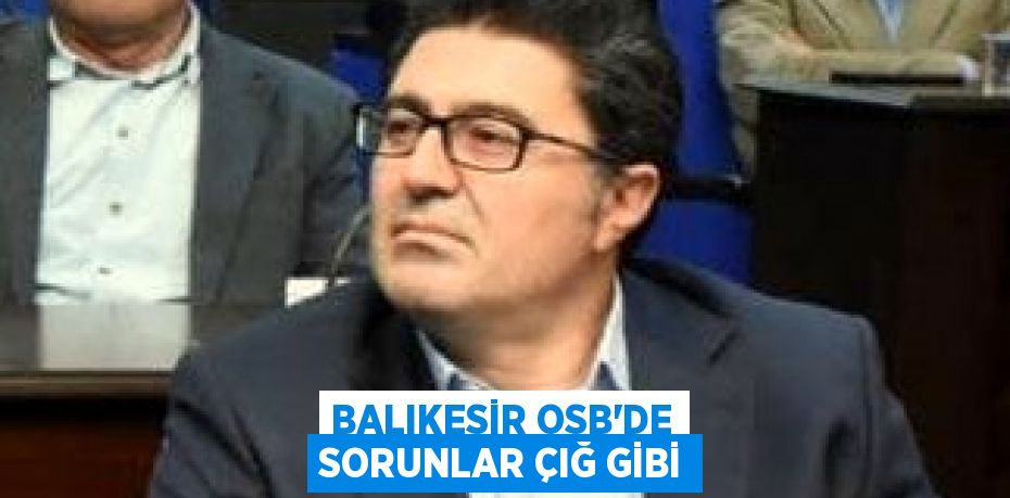 BALIKESİR OSB’DE SORUNLAR ÇIĞ GİBİ