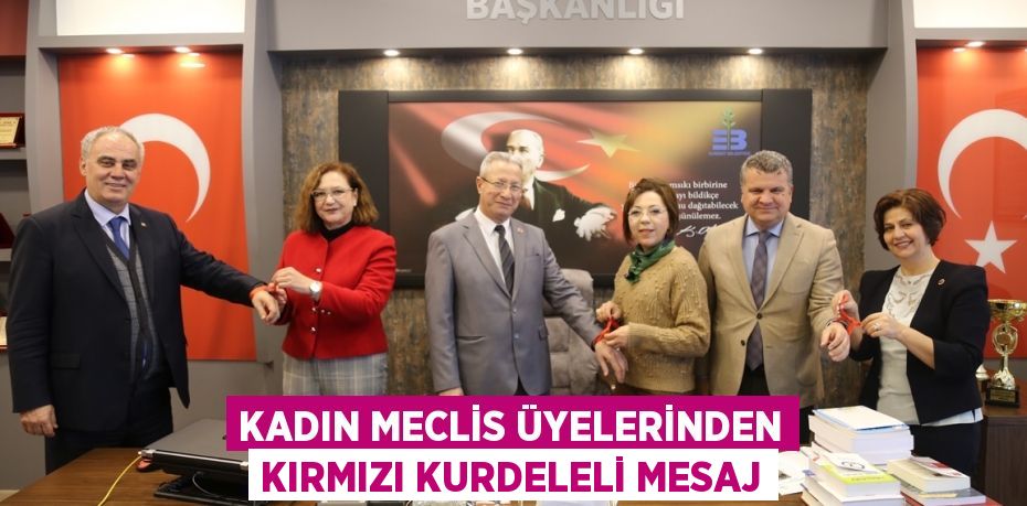 KADIN MECLİS ÜYELERİNDEN KIRMIZI KURDELELİ MESAJ