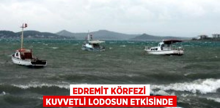 Edremit Körfezi kuvvetli lodosun etkisinde