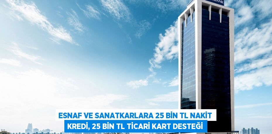 Esnaf ve sanatkarlara 25 bin TL nakit kredi, 25 bin TL ticari kart desteği