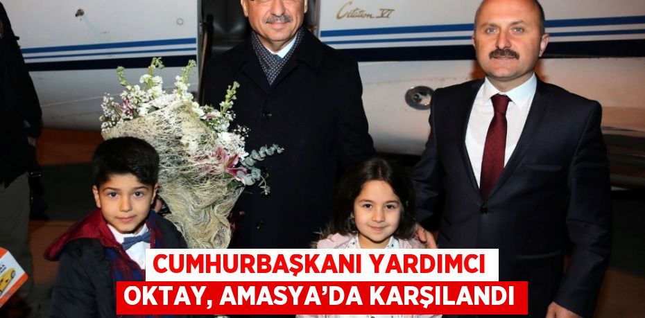 CUMHURBAŞKANI YARDIMCI OKTAY, AMASYA’DA KARŞILANDI