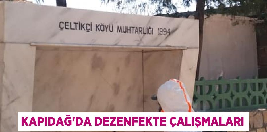 Kapıdağ’da dezenfekte çalışmaları