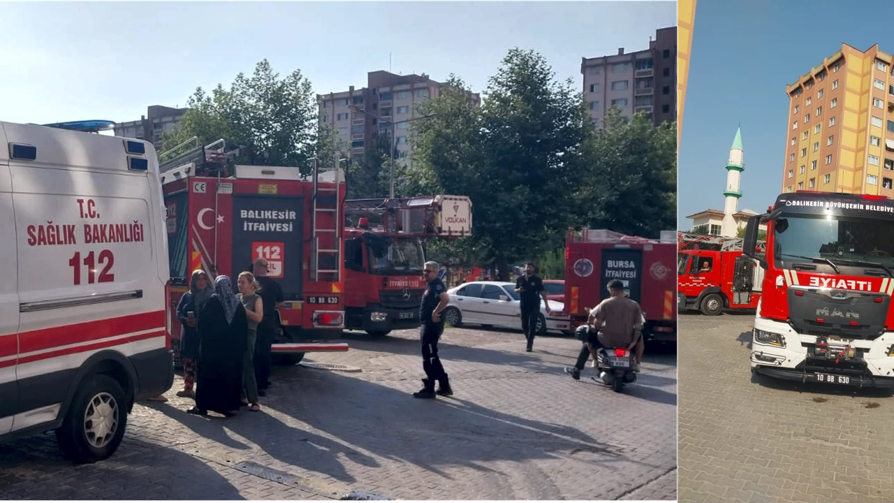 Balıkesir İtfaiyesi Bursa Halkının Yanında
