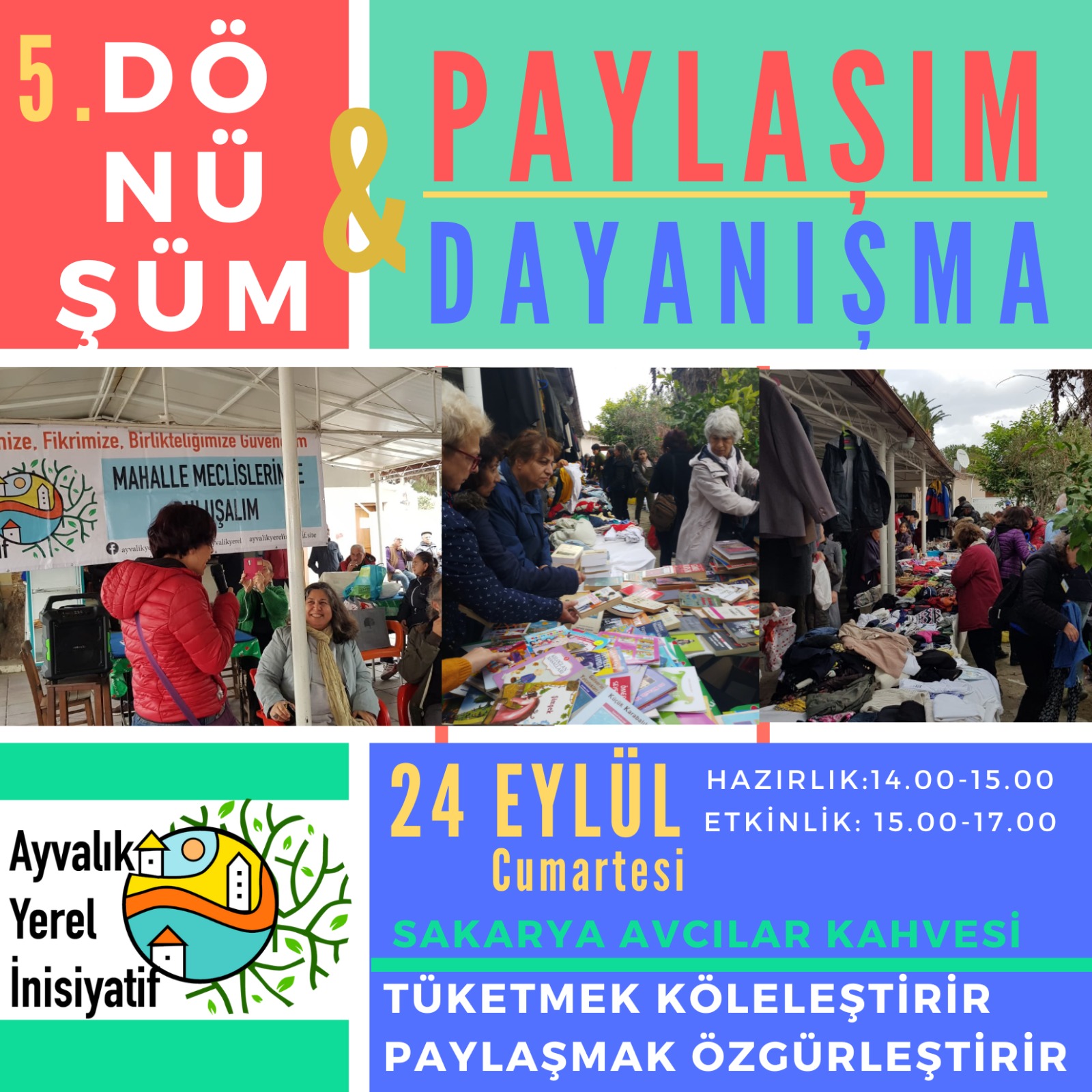 AYVALIK’TA DEĞİŞİM VE PAYLAŞIM ETKİNLİĞİ BAŞLIYOR