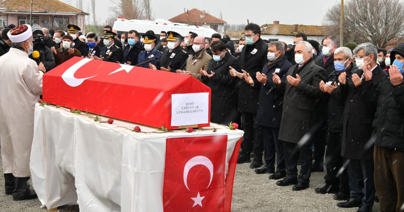 ŞEHİDİMİZ UĞURLANDI